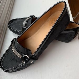 Black coach loafers. Size 9.5 worn once.